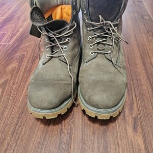 Timberland Men's Dark Brown Lace-Up Boots